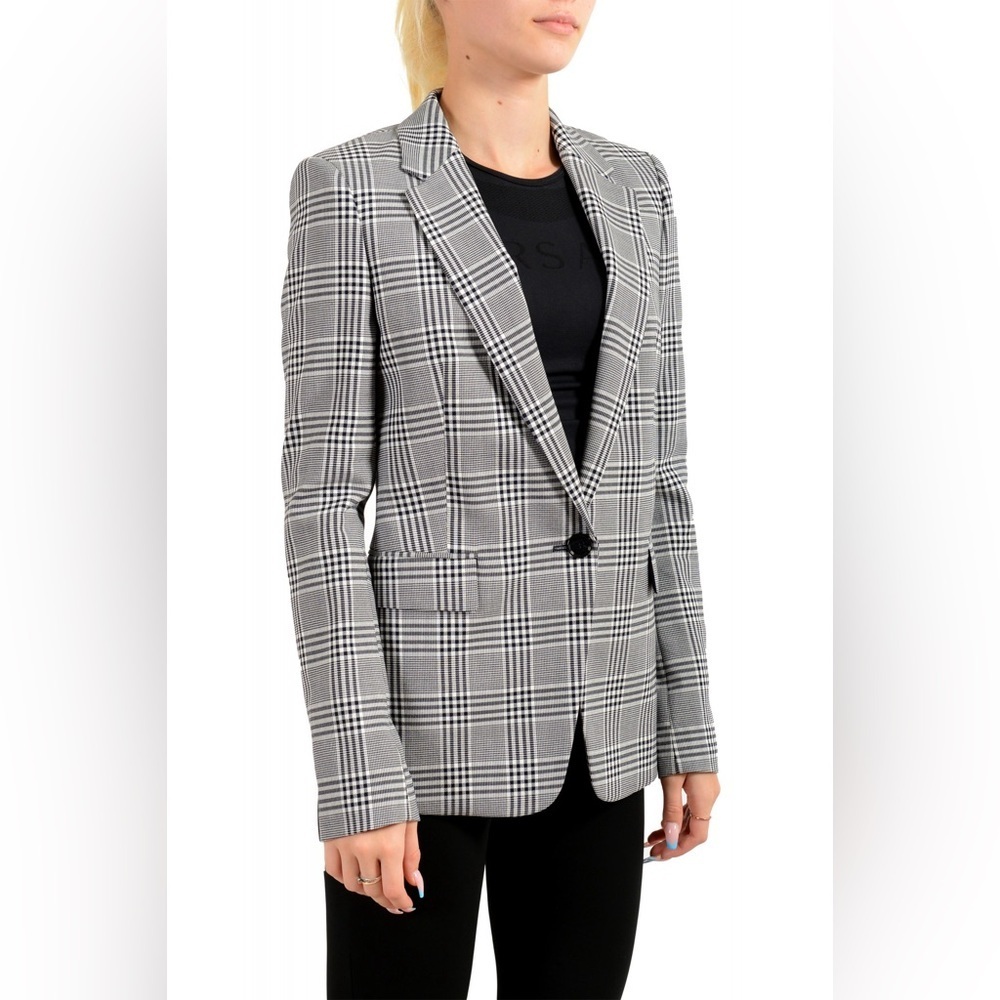 Hugo Boss Jemaromina Glen Plaid Blazer Size 14